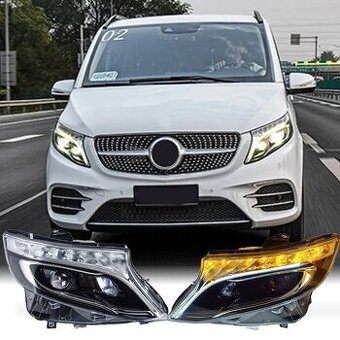 Přední LED světla pro Mercedes-Benz V-Class / Vito W447 2015