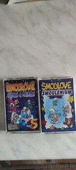 Včelka Mája a Šmoulové.Kazety MC