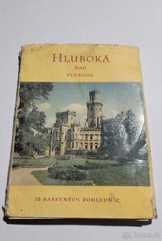 Pohlednice Hluboká nad Vltavou 1957