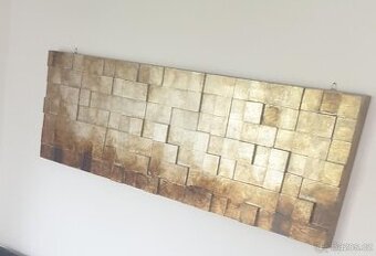 Designový dřevěný 3D obraz 180x56