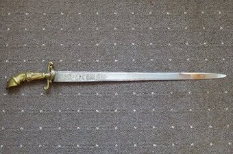 Lovecký tesák - Asi 18. století - Rytá čepel - 1