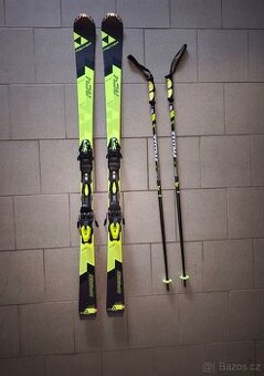 Prodám lyže Fischer RC 4 (165cm) a hůlky Wedze