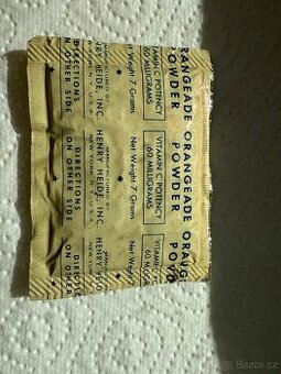 US Army K-Ration WWII – unikátní nález Orangeade Powder (80