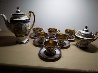 Stará sada keramiky - čajový servis