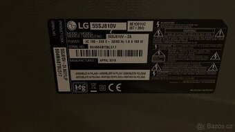 Televize LG55SJ810V (prasklý roh)