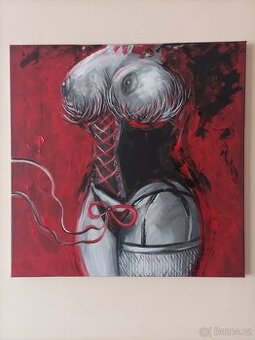 Obraz 50x50, akt, DOPRAVA ZDARMA