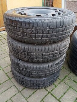 Plechová kola s pneu 165/70 R14 5x100 Fabia