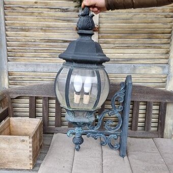 Velká venkovní lampa osvětlení lucerna kovová