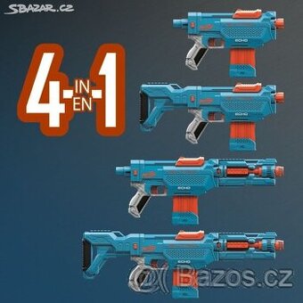 Zánovní pistole ELITE NERF ECHO 4 v 1. PC:1250 Kč