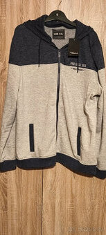 šedá mikina JEAN PASCALE