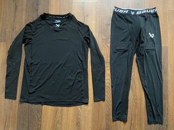 Hokejové kompresní ribano Bauer Sr M NOVÉ