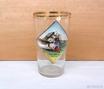 Malovanán sklenička Prodaná nevěsta TOP stav