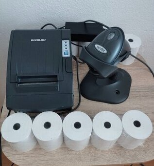 Tiskárna BIXOLON ,čtečky EAN SYMBOL, pokladní kotoučky