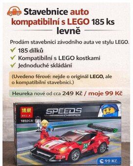 Stavebnice auto kompatibilní s LEGO 185 ks levně  ✅