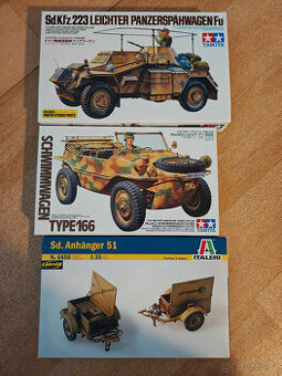 1:35 sd anhanger 51, schwimmwagen, sd kfz 223