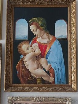 Madonna Litta olejomalba ruční malba