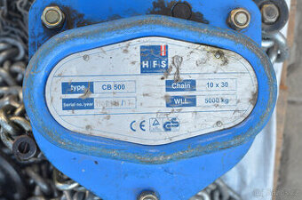 Ruční řetězový kladkostroj CB 500 (HFS Austria) - 5000 kg -