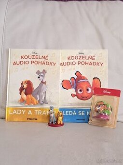 Kouzelné audio pohádky Disney Deagostini, 2x kniha a figurka