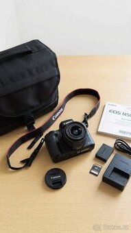 Canon EOS M50 + objektiv 15-45mm STM + kompletní výbava (Sup