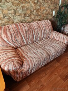Bielastické potahy OCEANO cihlové 3 kusy