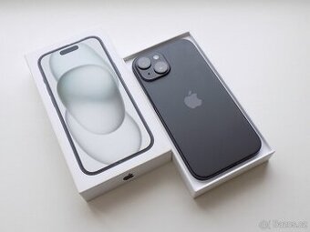Apple iPhone 15 256GB Černý - ZÁRUKA 12 MĚSÍCŮ - KOMPLETNÍ