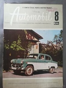 MOSKVIČ 408, obálka časopisu Automobil č. 8, datum 7.9.1959,