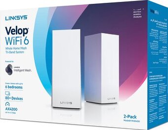 WiFi 6 router Linksys Velop MX8400 Mesh Giga USB set 2ks +
