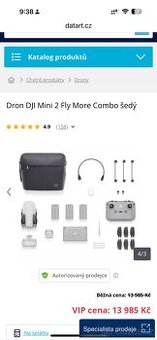 Prodám Dron DJI Mini 2 Fly More Combo šedý