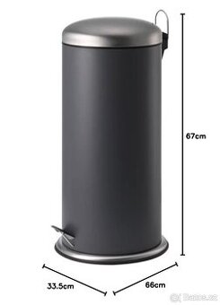 IKEA MJÖSA Odpadkový koš s pedálkem, 30 l