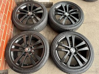 Alu 17" 5x112 škoda CYGNUS Black Grafit letní 75% TOP