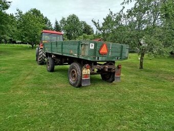 Vlek za traktor, vlečka, traktorový přívěs, valník 7t