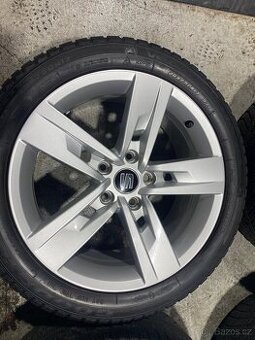 Alu SEAT 5x112 + pneu Goodyear 205/55R17.
