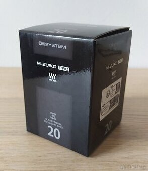 Olympus M.Zuiko 20 mm 1.4 - NOVÝ, v záruce