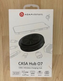 Nový hub/dokovací stanice s bezdrátovou nabíječkou