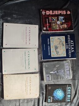 Středoškolské učebnice – literatura, dějepis, chemie