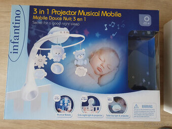 Hudební kolotoč, dále cestovní postýlka, monitor dechu