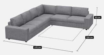 NOVÁ 5-ti místná sedací pohovka IKEA VIMLE