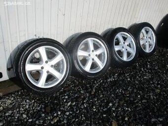 ALU kola 4x100 6,5x15 ET37 s pneu 205/55 R15