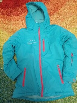 Modrá zimní bunda vel. 146 - 152