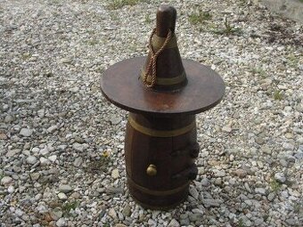 Dřevěný, závěsný bar - láhev