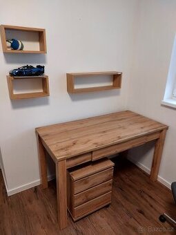Psací stůl + úložný kontejer a police