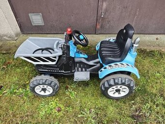 Dětský elektrický traktor Kingdom s výklopnou korbou