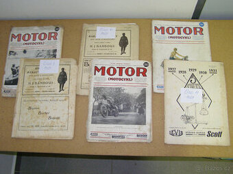 Prodám časopisy Motor (Motocykl) z roku 1927