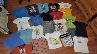Tricko kratky rukav na kluka celkem 23 ks, vel.110, 116,122