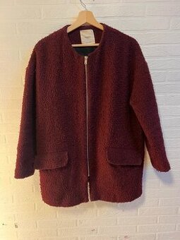 Mango bordo oversized kabát s kapsami, 36/S
