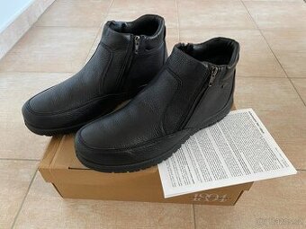 Nové pánské kožené zimní boty Baťa s kožichem - 44, na zip