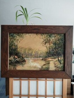 obraz LESNÍ ZÁTIŠÍ, olej, Jan "Boža" Pospíšil