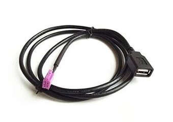 4PIN konektor s USB pro 2DIN autorádia (fialový konektor)