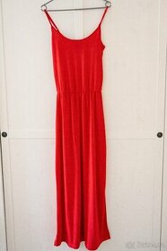 ESMARA dlouhé červené šaty vel.XS - 1