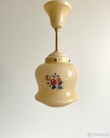 Závěsná bakelitová lampa stropnice, Německo - 1